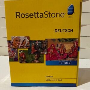 Rosetta Stone Deutsch Language Learning Software - Yellow
